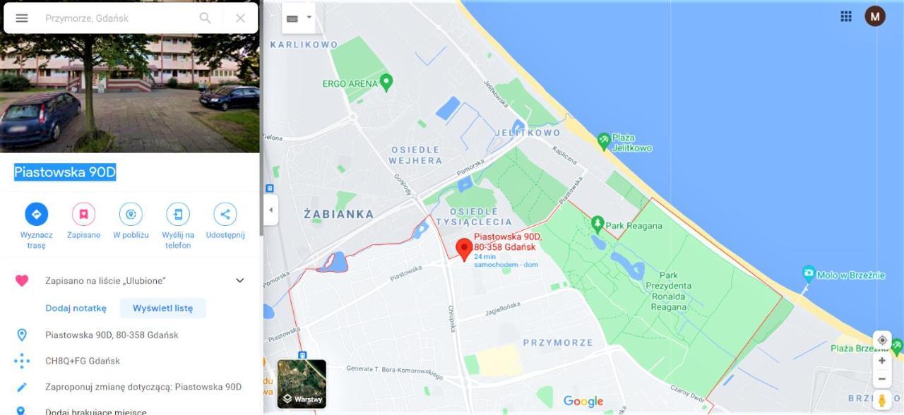 Apartament 2 Pokoje W Gdansku Blisko Morza 1500 M Do Plazy Exteriör bild